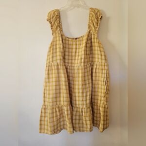 Old Navy yellow plaid 3X dress